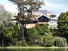 Waikato Museum, viewed from Hamilton East. WaikatoMuseum.jpg