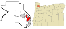 Posizione in Oregon