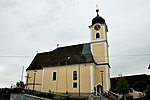 Catholic parish church hl.  Lorenz and former cemetery