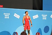 Deutsch: Gewichtheben bei den Olympischen Jugendspielen 2018; Tag 2, 10. Oktober 2018; Jungen 62 kg English: Weightlifting at the 2018 Summer Youth Olympics at 8 October 2018 – Boys' 62 kg