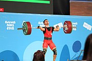 Deutsch: Gewichtheben bei den Olympischen Jugendspielen 2018; Tag 2, 10. Oktober 2018; Jungen 62 kg English: Weightlifting at the 2018 Summer Youth Olympics at 8 October 2018 – Boys' 62 kg