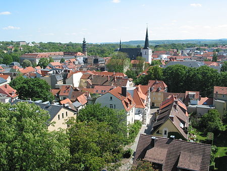 Weimar Blick zu Herderkirche & Stadtschloss