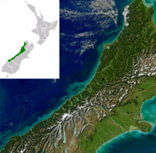 West Coast Region, New Zealand West Coast inset.png