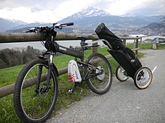 bicycle golf bag carrier