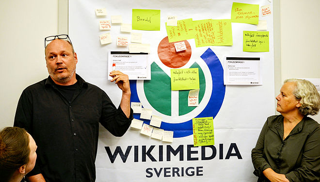 Medlemsworkshop hos Wikimedia Sverige, september 2015.