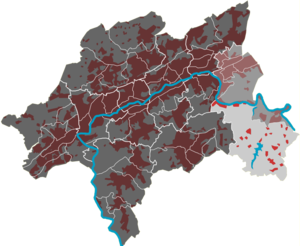 Location of the Herbringhausen quarter in the Langerfeld-Beyenburg district