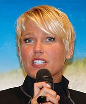 Brazilian singer and TV host Xuxa won the award in 2002 and 2003. Xuxa2006.jpg