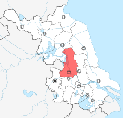 Yangzhou locator map in Jiangsu.svg