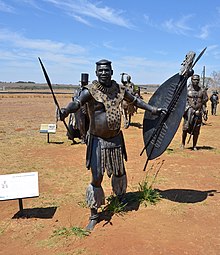 Zulu King Dingane kaSenzangakhona, Maropeng, Sud Africa.jpg