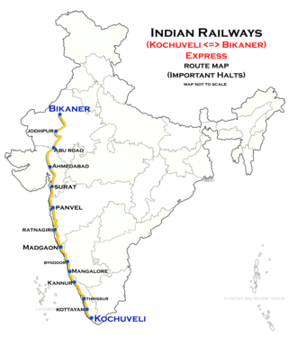 <span class="mw-page-title-main">Kochuveli–Shri Ganganagar Junction Express</span>