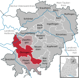 Öhringen - Localizazion