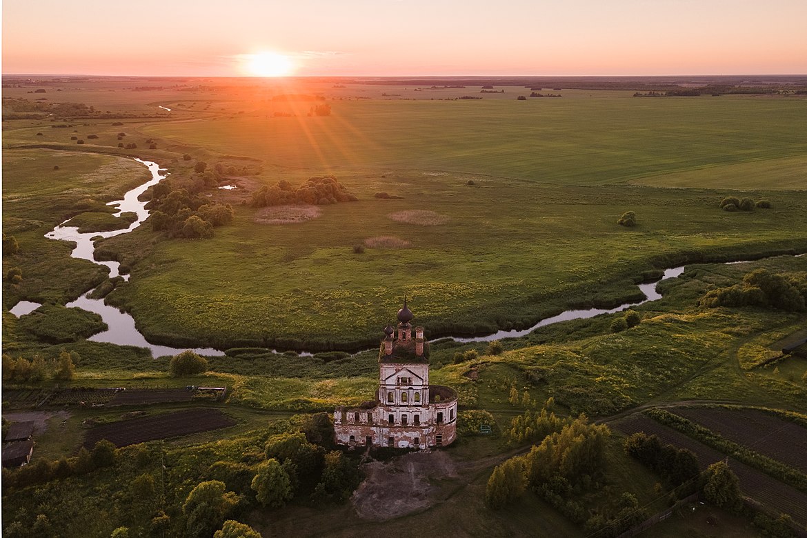 Суздаль церкви закат