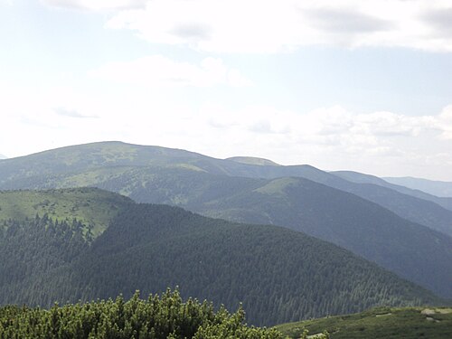 Русское горе. Черная гора Закарпатье. Русская (украинские Карпаты). Раховский. Раховский массив.