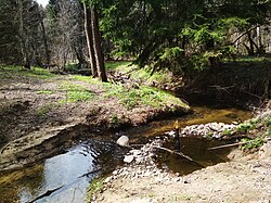 Un río cerca del pueblo de Maryino, antes había un puente en este lugar