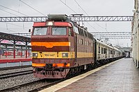 ЧС4Т-447, почтовый поезд Владивосток - Москва, Нижний Новгород-Московский.
