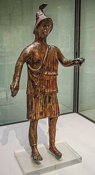 Virtus, Bronze, 1–3rd century CE, at the Archaeological Museum of Milan, Italy