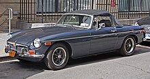 Early 1974 MGB (US model) 1974 MGB roadster gunmetal.jpg