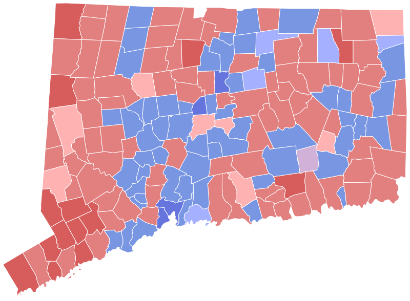 File:1988 United States Senate election in Connecticut results map by municipality.svg