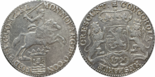 Silver coin: 1 ducaton Dutch Republic, minted in Zeeland in 1790 1 ducaton Zeeland county 1790.png