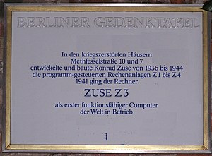 Zuse Z3: Geschichte, Technik, Betrieb