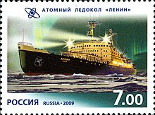Nuclear-powered icebreaker Lenin 2009. Marka Rossii stamp hi12617797044b353af8def56.jpg