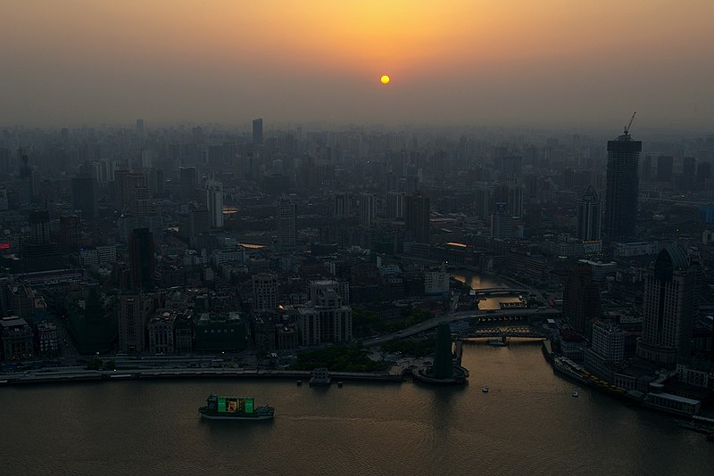 File:20090427 5351 Sunset over Shanghai, Huangpu and Suzhou rivers.jpg