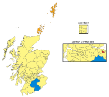 2015 map of Scottish Constituencies - Results 2015UKelectionMapScotland.svg