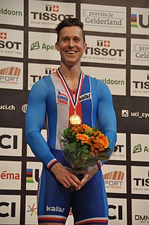 Tomáš Bábek: Gold im Keirin beim Bahnrad-Weltcup in Apeldoorn (2016)