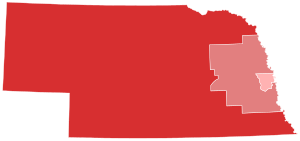 2018 United States Senate election in Nebraska results by congressional district.svg