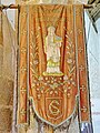 Chapelle Sainte-Cécile ː bannière de procession de sainte Cécile datant de 1934.