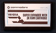 A 3 KB RAM expansion cartridge with BASIC extension ROM 4849 - VIC-1211A Super Expander w 3k RAM.JPG