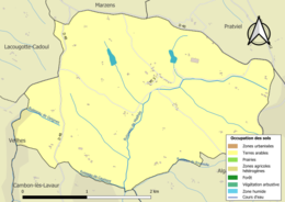 Mappa a colori che mostra l'uso del suolo.