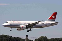 9H-AEJ A319-111 Air Malta TLS 08SEP08 (5797036708).jpg