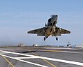AF-1 making a touch and go landing on the USS Ronald Reagan