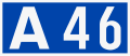 English: Sign of Portugese motorway A46 Polski: Tabliczka portugalskiej autostrady A46