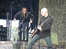 Keenan and Howerdel in 2011. A Perfect Circle @ lollapalooza 2011 (6013282431).jpg