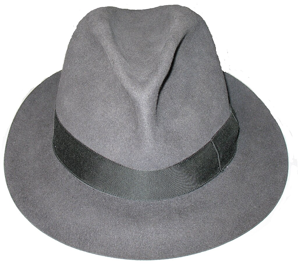 A fedora hat, made by Borsalino.jpg