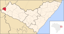 Kaart van Pariconha
