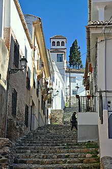 A typical street in the Albaicín today