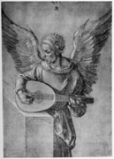 Albert Dürer, Dessins p.59 Seraphin juant du Luth.png