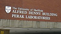 Shield on the Alfred Denny Building