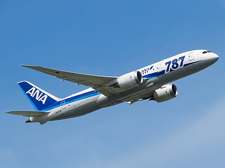 All Nippon Airways flew the first commercial 787 flight on October 26, 2011.