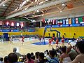 Un altro momento dell'incontro di pallacanestro femminile Spagna-Turchia