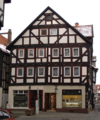 English: Half-timber building in Alsfeld Untergasse 1-3 / Hesse / Germany This is a picture of the Hessian Kulturdenkmal (cultural monument) with the ID 13245 (Wikidata)