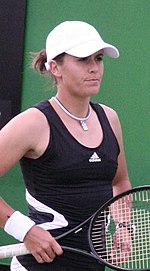 Anabel Medina Garrigues wins at least a title every year since 2004 Anabel Medina Garrigues 2007 Australian Open womens doubles R1.jpg