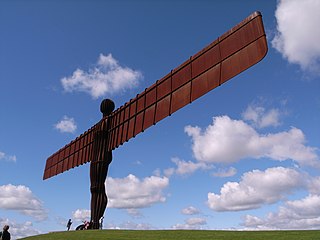 <i>Angel of the North</i> Sculpture in northern England, by Antony Gormley