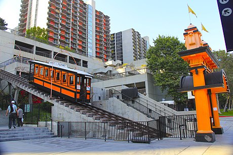 The Angels Flight (pictured), which was shut down for about four years, including at the time of the filming, was re-opened for a single day exclusively for the film to shoot a scene.