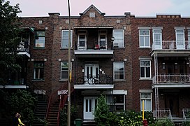 Day 15: Apartment building in Avenue de Lorimier, Montreal.