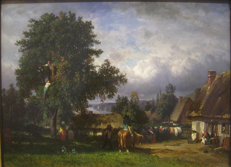 File:Apple Harvest in Normandy by Constant Tryon (1810-1865) - IMG 7207.JPG