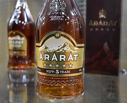 The mountain is notably featured on the Ararat brandy.